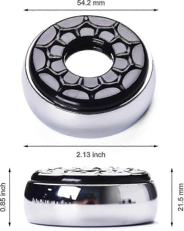 Shuffleboard Pucks 2-1/8\"(53mm), Sæt med 8 (grå & sort)