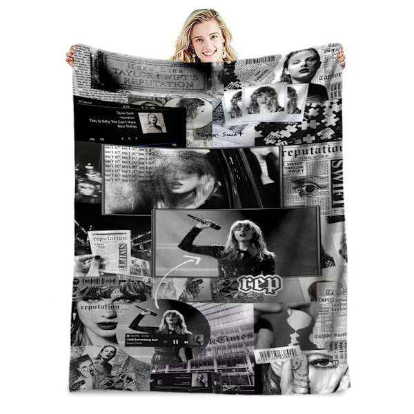 Berömd sångare flanellfilt Taylor Swift presentfilt luftkonditioneringsfilt napfilt täcke kändisfilt 130*150cm