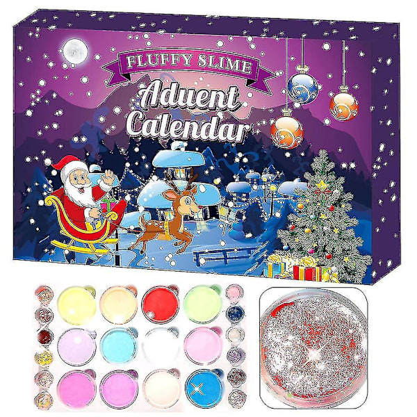 24 st/set Kristallera Adventkalender 2020 Nedräkning till jul för barn tonåringar