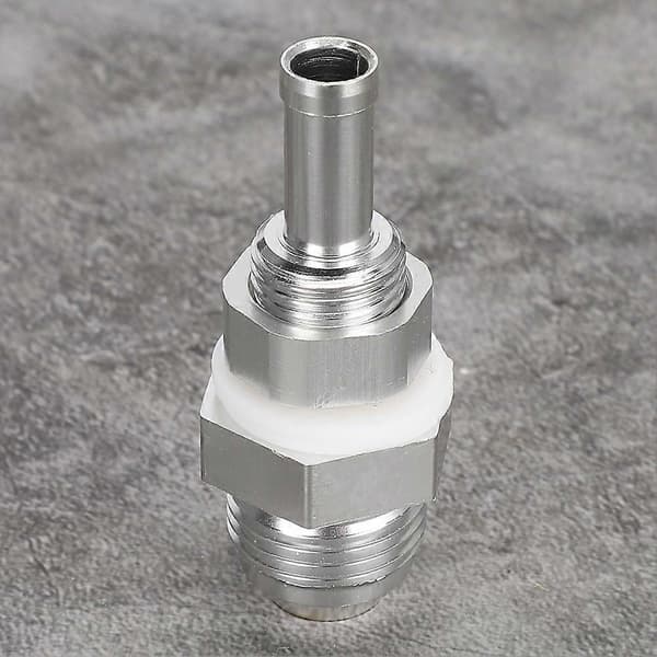 AN8 3/8 Flare Bulkhead Slangnippel Aluminiumlegering Universal Bränsletankkoppling