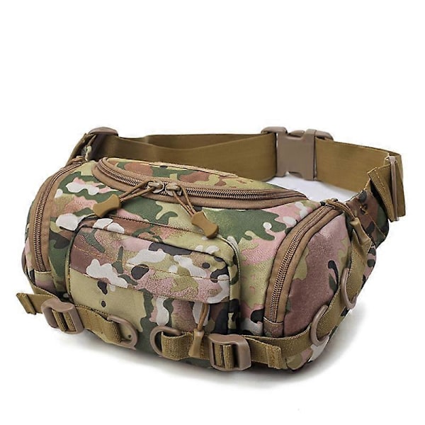 Fanny Pack Militär Midjeväsk Ryggsäck Utility Hip Pack Väska med Justerbar Rem cp camouflage