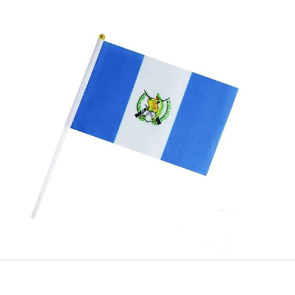 Guatemala lippu Guatemalan pieni tikku Mini kädessä pidettävät liput Koristeet 1 tusina (12 pakkausta)