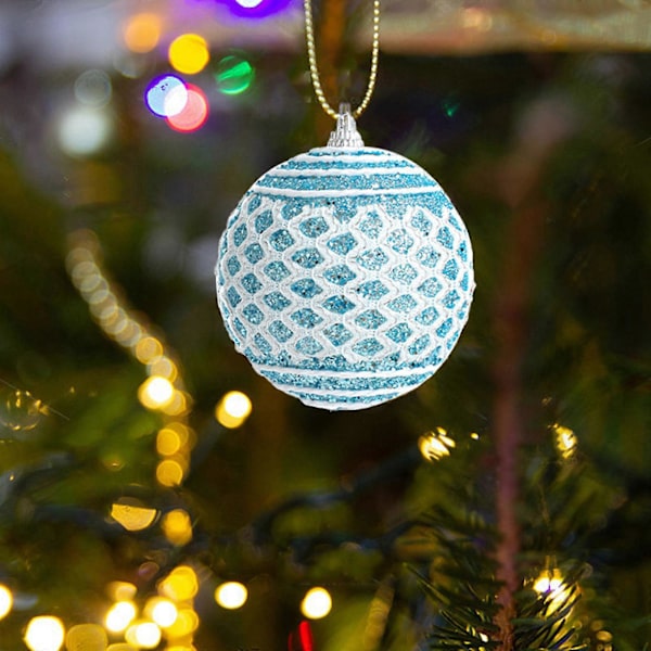 Julgran i Skum, 8 cm, Juldekoration, Pärlor, Hängande, Färgad bu