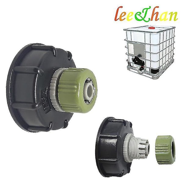 1000 Liter Ibc Vann Tank S60x6 Ledningsventil 3/4, Kjemisk Tønne IBC Ton Tønne Koblingsventil, Slangekobling ZD C