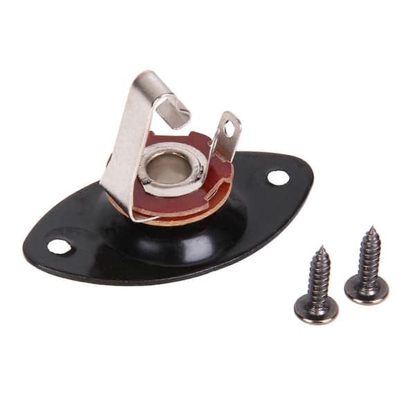 6,35 mm Elektrisk Guitar/Bas O-formet Pickup Jack Portabel