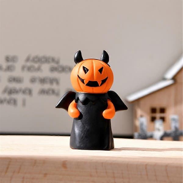 Halloween Pumpa Spöke Docka Ornament Festlig Party Hem Skrivbordsdocka Dekoration the devil pumpkin