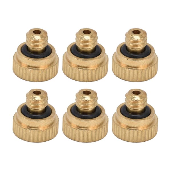 20 st Brass Atomizermunstycken Trädgårdssprayset 0,3 mm Hål UNC10?24 Gänga