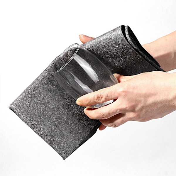 10 st Tjocka Magiska Rengöringsdukar, Ränderfri Mikrofiberduk, Återanvändbar grey 40*30cm