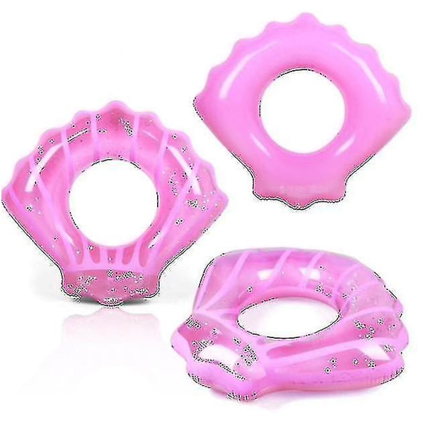 Vuxen Badring Skal Badring Vuxna Pool Badring Uppblåsbar Badring pink