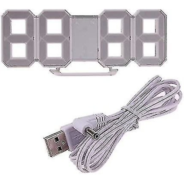 14,8'' LED-ur, fjernbetjening med multifunktion, automatisk lysstyrke stort digitalt vægur Tingquan 5.30