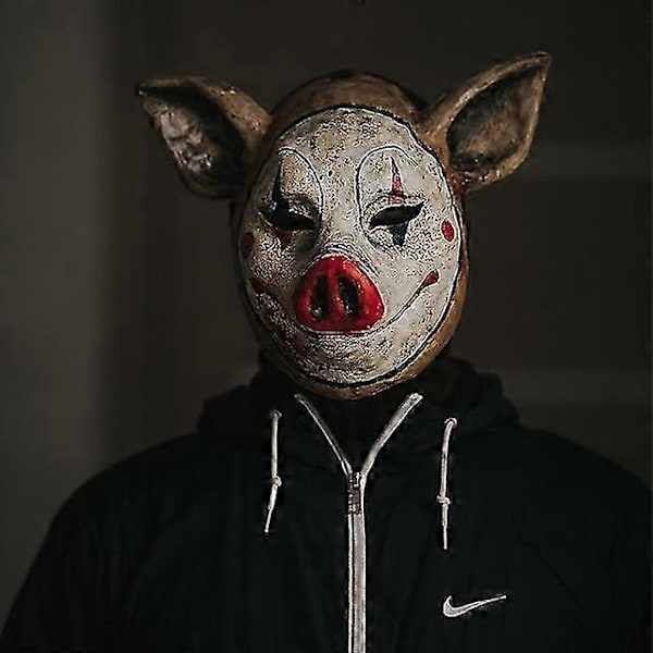 Saha Scary Pig Mask Halloween rekvisiitat Aikuisille Miehille Naisille Hauska Pelottava Puku Halloween Karnevaali Mardi Gras Helppo Halloween Puvut -CHNSZ
