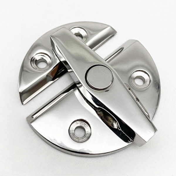 Marine Grade Rustfrit Stål Båddør Skab Lukke Rund Drejeknap Twist Catch Latch Tilbehør