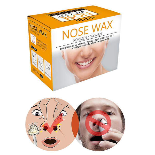 2sets Painless Nose Hair Removal Wax Nose Wax Nostril Cleaning Depilation Paper-free Wax Cleaning Hair Wax & Women Nose Kit