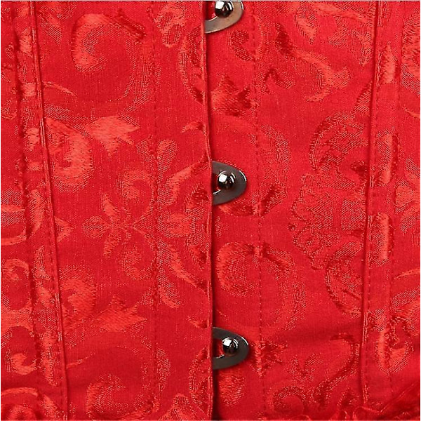 Korsetti Toppi Jacquard Goottilainen Palatsi Korsetti Liivi Vartalonmuokkaaja Korsetti red 4xl