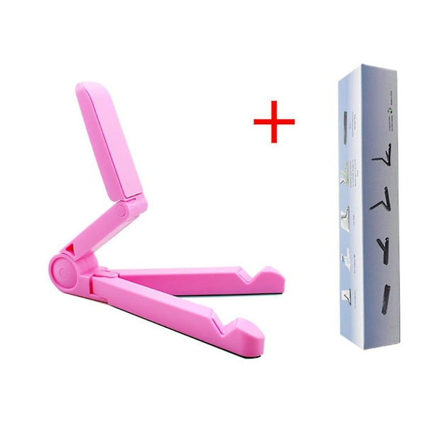 Yleinen säädettävä kannettava tablettiteline työpöydälle iPadille, puhelimelle ja iPhoneille pink