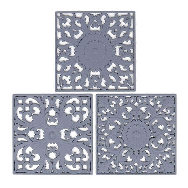Anti-skåldingsputer Multifunksjonelle for varmeplater Varmebestandig silikonmateriale grey