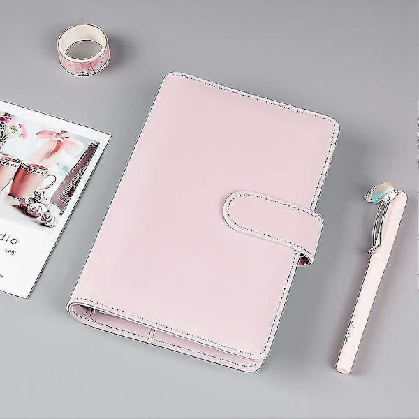 A6 Penge Budget Ringbind -organiser Binder Med Lommer, Kontant Stopning Budget Tegnebog Planlægger Binder Til Kontantbesparelse B -CHN
