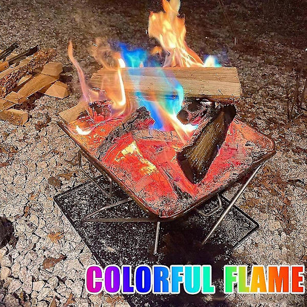 500/300/100/50g Fargeendrende flammepulver for bål Familie utendørs fest strand camping DF ZD B2 100g