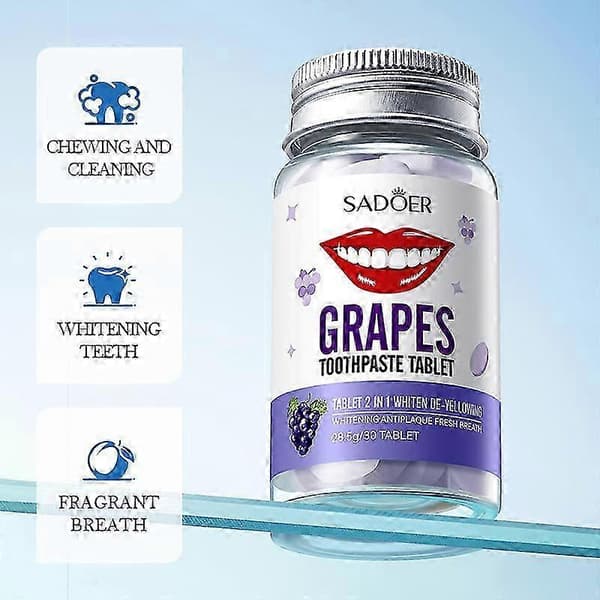 Velegnet til Sadoer Solid Tandpasta til fjernelse af gul og rengøring-D2 Sakura 28.5g/30 capsules