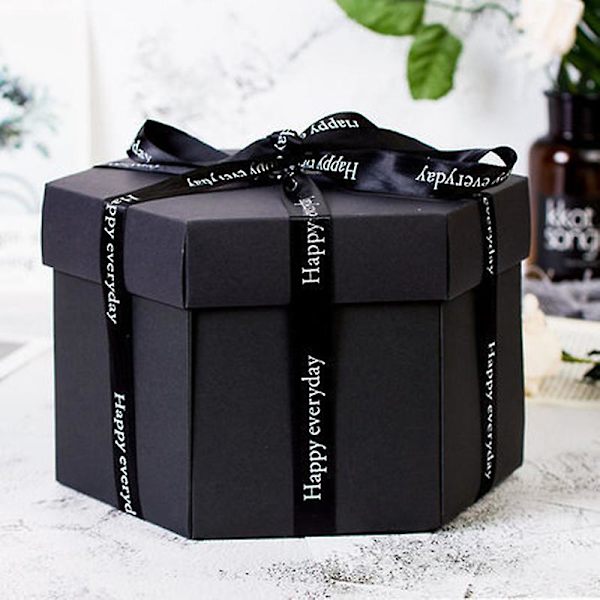 50% RABATT, Överraskningsbox med explosion, kärleksminnen, DIY fotoalbum för årsdag, födelsedagspresent