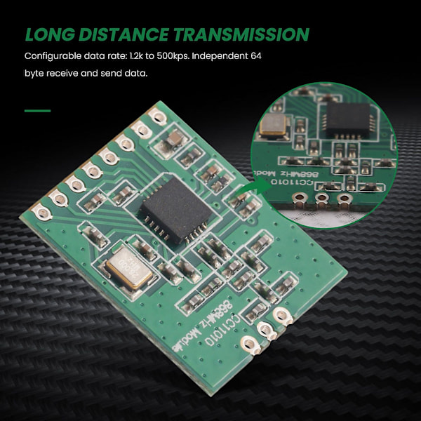 CC1101 868MHz Radio Transmisjonsantenne Transceivermodul