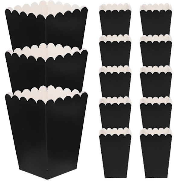 50 stk Popcorn Bokser Papir Popcorn Bokser Enkle Fettsikre Popcorn Beholder June 6.15