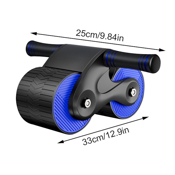 Abdominal Hjul Automatisk Tilbagefald AB Roller Multifunktionel Muskelrulle Hjul blue  black