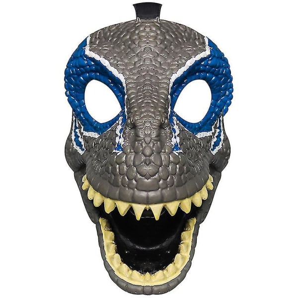 Skräck Dinosaur Mask Halloween Cosplay Kostym rekvisita Party Red