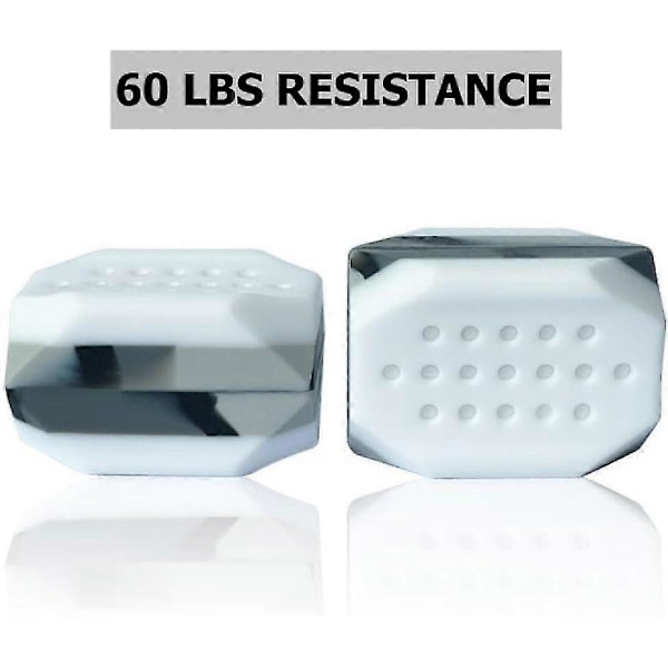 Silikonkäktränare, 2-pack käktränare och fitnessboll för käkträning, ansiktsmuskler, dubbelhaka - CHSZ