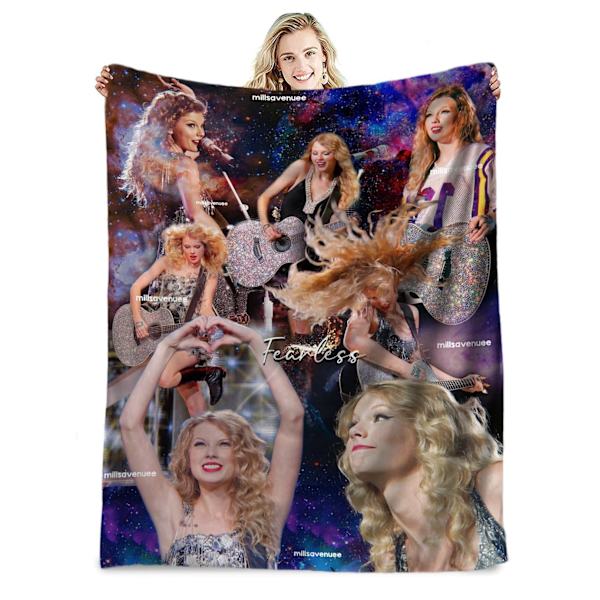 Berömd sångare flanellfilt Taylor Swift presentfilt luftkonditioneringsfilt napfilt täcke kändisfilt 150*200cm