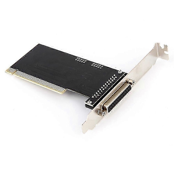 PCI til DB25 Parallell Port Utvidelseskort PCI Parallell Port Konverter Adapter Kontroller for Stasjonær PC Skriver