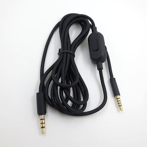 2M Erstatningskabel for Logitech G Pro Inline Mute G Pro X G433 G233 Lydkabel black