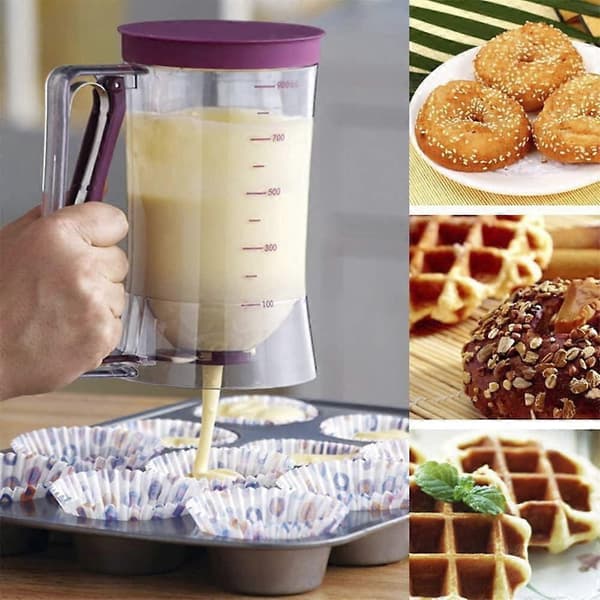 900ml Cupcake Pancake Kagedej Dispenser Mix Pastry Kande Bageværktøjer