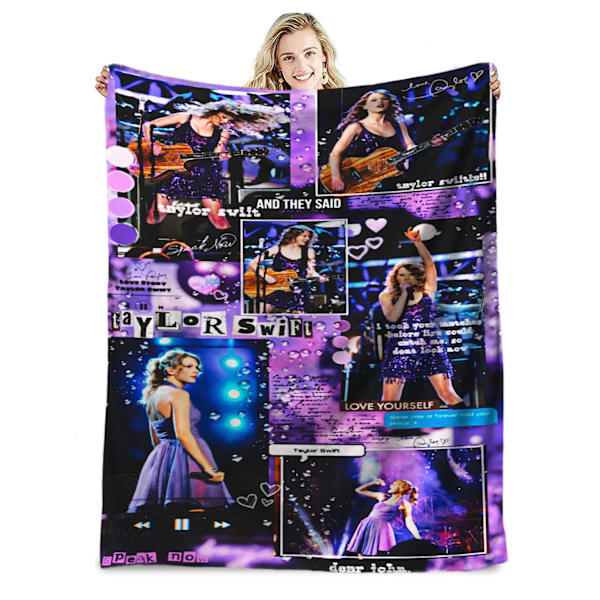 Berömd sångare flanellfilt Taylor Swift presentfilt luftkonditioneringsfilt napfilt täcke kändisfilt 70*100cm