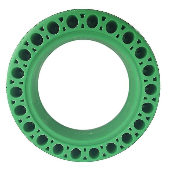 10 tum solida gummidäck kompatibla med Ninebot Max G30 gröna