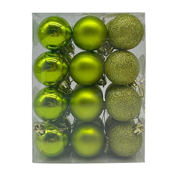 Julepynt 3cm Juletre L Kule Henge Hjem Fest Ornament Dekor m