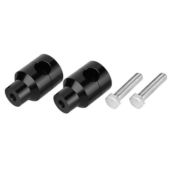 Par 25mm Løfte Styrehøjder Aluminium Legering til Motorcykel Modificering (Sort)