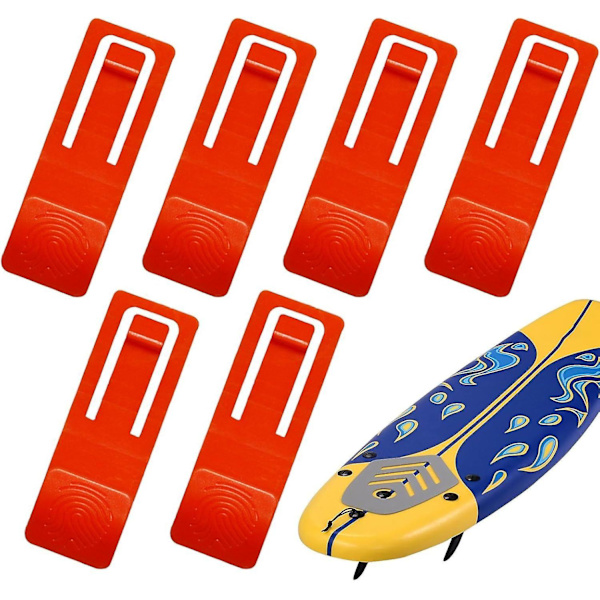 6 stk. Surfbræt Finbeslag, 4,7 * 1,7 cm Surfbræt Fin Klips, Su_p Fin Udskiftning blue