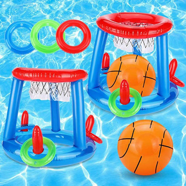 Uppblåsbara simbassängsaccessoarer Basketboll poolspel -GDZD