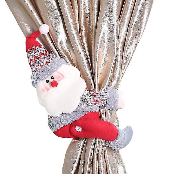 Jouluverhot kiinnikkeet Nuken Solki Ripustus Asettelu Joulu Koti Sisustus santa claus