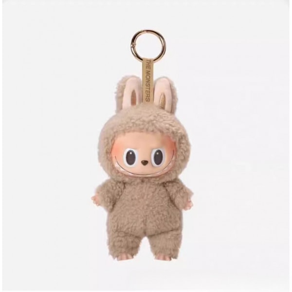 Labubu Macaron Monster Nyckelring Spännande Monster Macaron Vinyl Ansikte Plysch Nyckelring Konst Samlarleksak Barnpresent... toffee candy