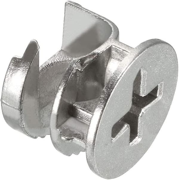 15 stk møbelkamlås mutterkoblinger beslag 15x12mm kompatibel skap skuff garderobe panelforbindelse (GET IT)