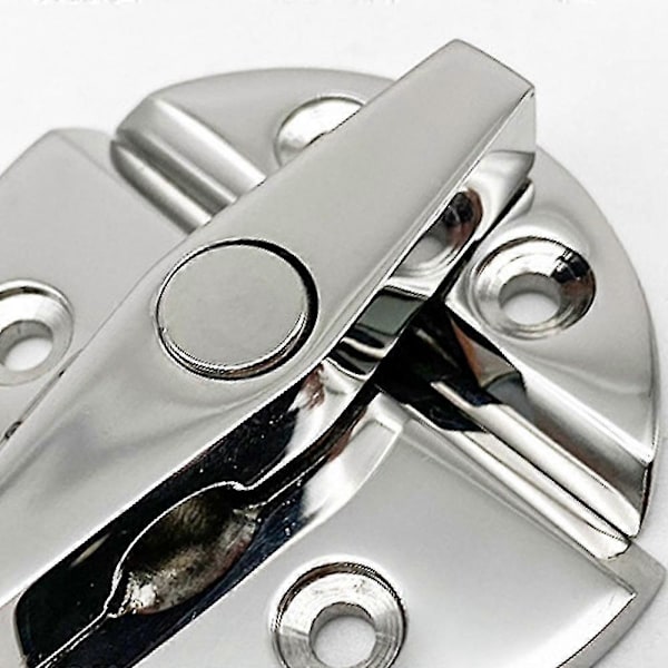 Marine Grade Rustfrit Stål Båddør Skab Lukke Rund Drejeknap Twist Catch Latch Tilbehør