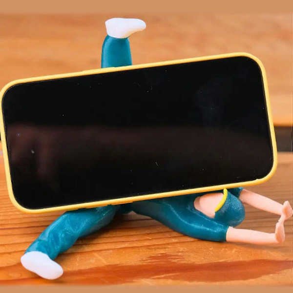 Breakdancer Telefonhållare, Break Dancer Rolig Telefonhållare, Australisk Breakdance-Flicka Actionfigur Telefonhållare 360 Rotation 3pcs