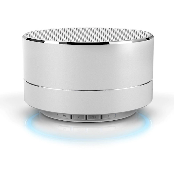 Mini LED Langaton Bluetooth-kaiutin Kannettava Voimakas Basso Samsungille iPhone iPadille silvery