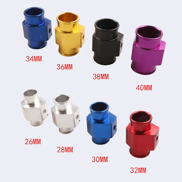 Vandtemperaturmåler Radiator Temperatur Vandtemperatur Samlingsrør Sensor 26-40mm Juni 6.15 red