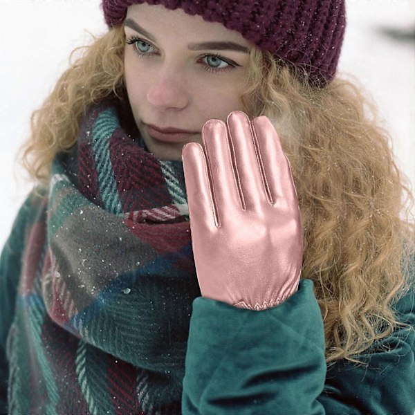 Julsemester Adventskalender Dam Full Screen Vantar Vinter Utomhus Plus Sammet Varma Mode Läder Vantar Körning pk