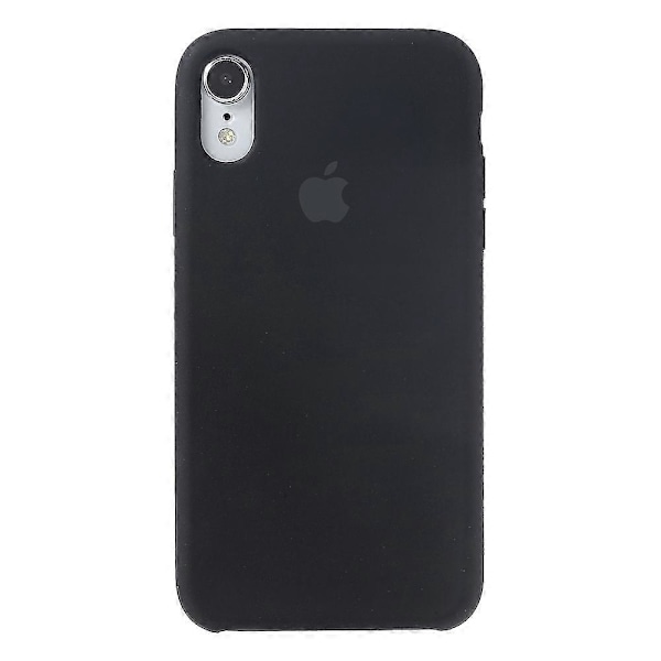 1:1 Skala Silky Solid Silikon Beskyttelsesetui for iPhone XR 6,1 tommer style a