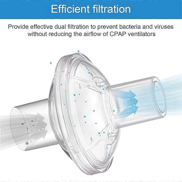 10 stk. Universal CPAP-filtre til CPAP-maskiner, individuelt pakkede CPAP-luftfiltre, CPAP-tilbehør