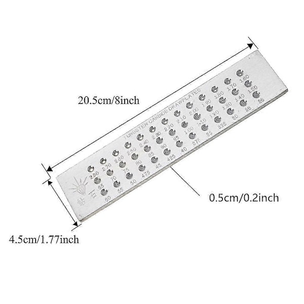 Langenneuvontalevy 0,26-2,8 mm Langenneuvontalevy Korujen DIY Kannettava Levy